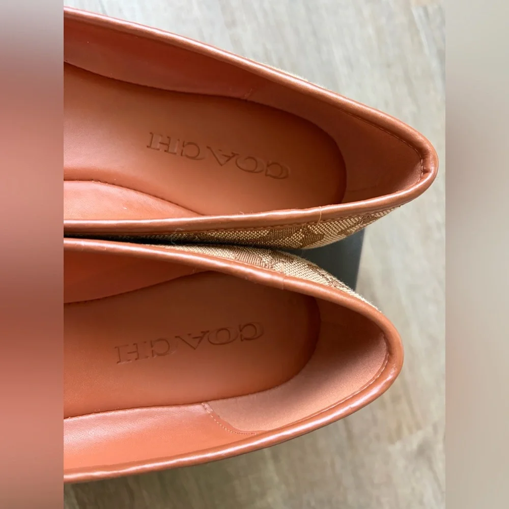 Coach Tan Signature Loafers - Picture 6 of 6